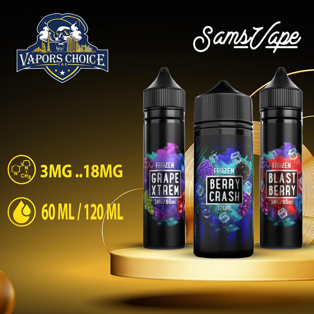 SAMS VAPE Premium E-Liquids  60ML & 120ML Juice (FROZEN SERIES) UAE Abu Dhabi